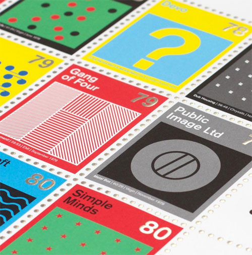 Post-punk stamp album print by Dorothy