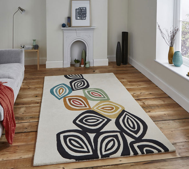 Inaluxe retro abstract rugs