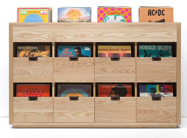 Vinyl and audio storage units by Symbol