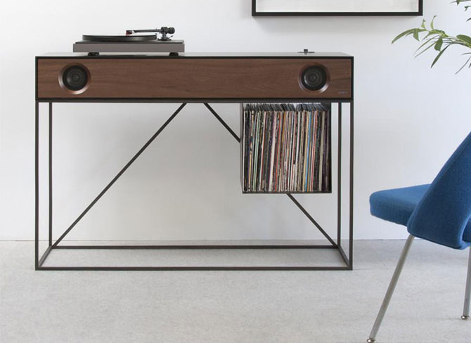 Vinyl and audio storage units by Symbol