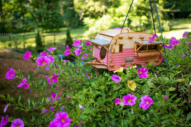 Vintage caravan birdhouses by One Man One Garage