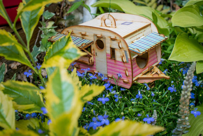 Vintage caravan birdhouses by One Man One Garage