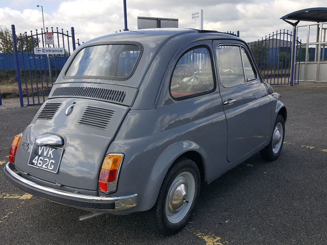 Fully restored 1969 Fiat 500 car on eBay