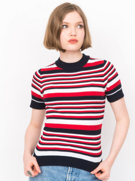 Vintage-style short sleeve knits at Pop Boutique
