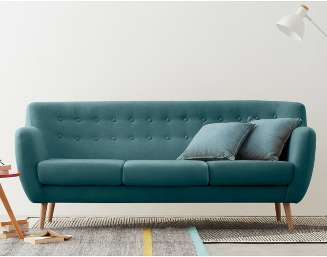 Midcentury sofas with the Rana range at Made