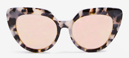 Handmade retro kitten frame sunglasses at Topshop