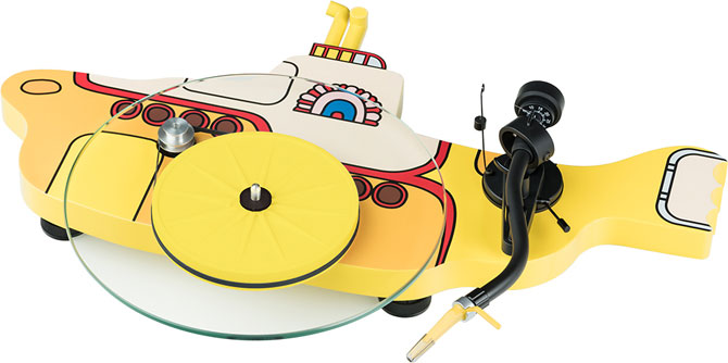 The Beatles Yellow Submarine turntable by Pro-Ject