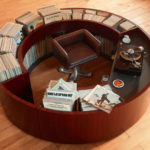 PlattenKreisel circular vinyl storage and record deck unit