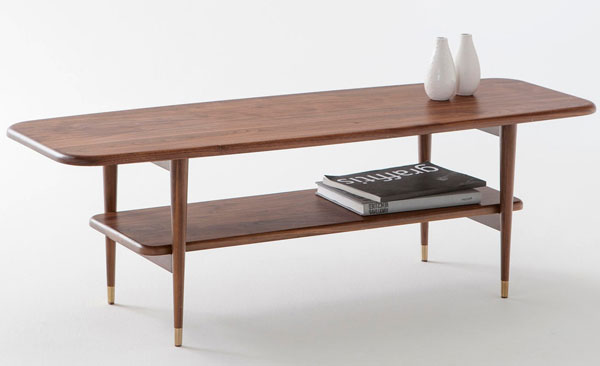 Watford solid walnut table at La Redoute