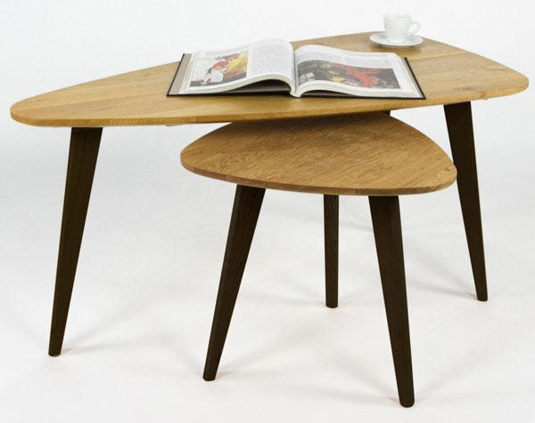 Pair of retro coffee tables by Sy Design