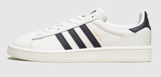 adidas campus leather white