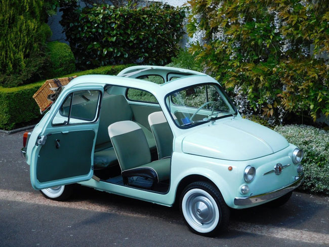 Restored 1962 Fiat 500D Trasformabile car on eBay