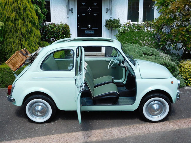 Restored 1962 Fiat 500D Trasformabile car on eBay