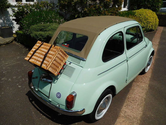 Restored 1962 Fiat 500D Trasformabile car on eBay