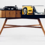 Midcentury Vinyl Table by HRDL