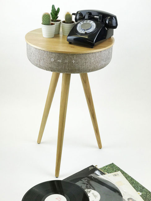 Tabblue - the midcentury speaker table by Steepletone