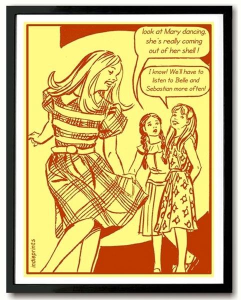 1960s-style Belle and Sebastian poster by Indieprints