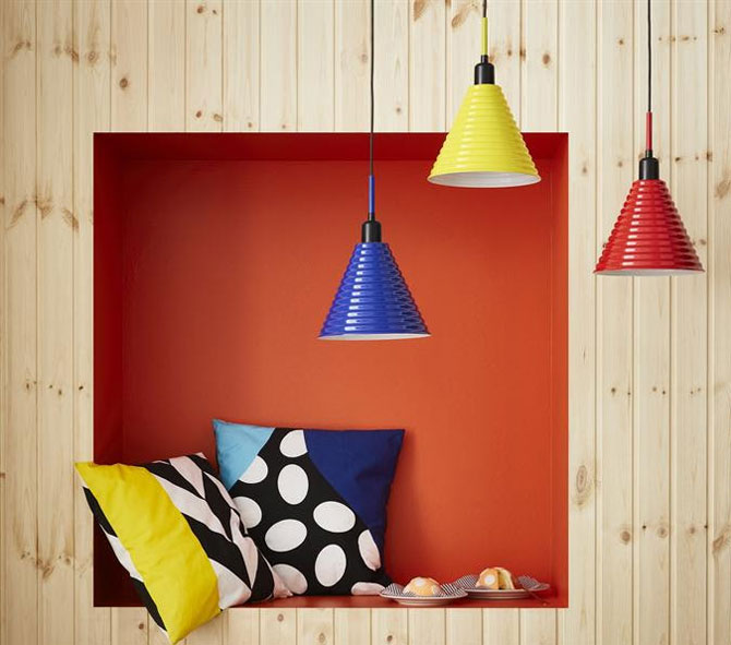 Go 80s with the Ikea Fargstark pendant lamp