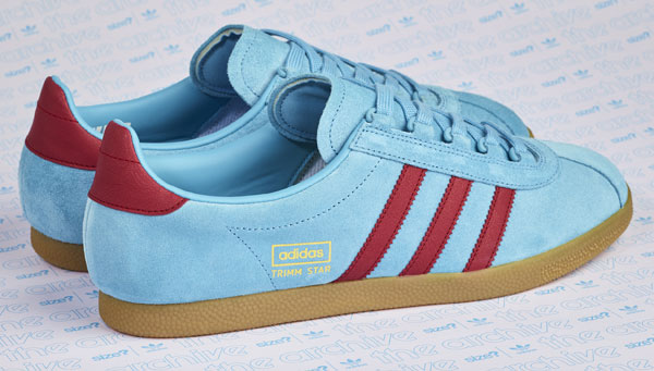 Size? reissues Adidas Trimm Star trainers in claret and blue