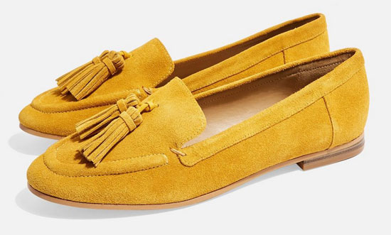 Lexi classic suede loafers at Topshop