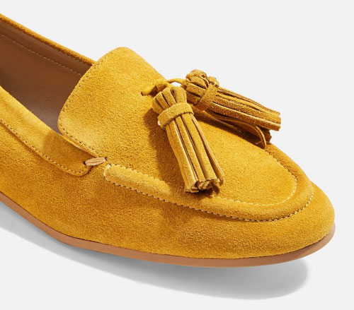 Lexi classic suede loafers at Topshop