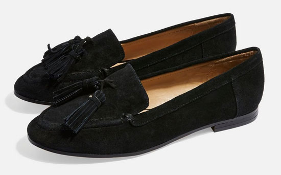 Lexi classic suede loafers at Topshop