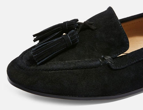 Lexi classic suede loafers at Topshop