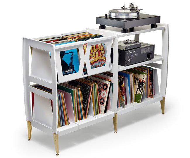 LP-H retro vinyl console by Wax Rax