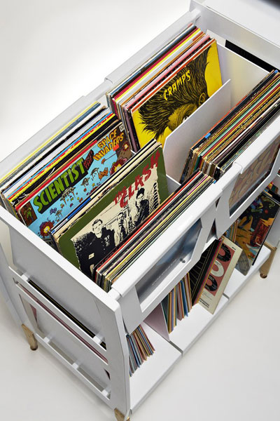 LP-H retro vinyl console by Wax Rax
