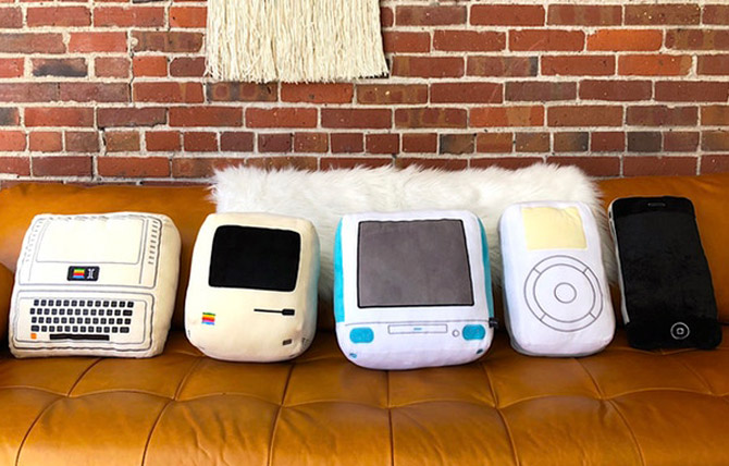 Iconic Apple cushion collection by Throwboy