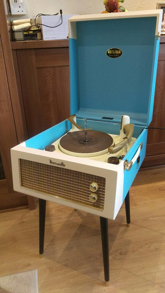 Original 1950s Dansette Major Deluxe record player on eBay