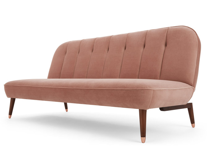 Margot vintage-style sofa bed at Made