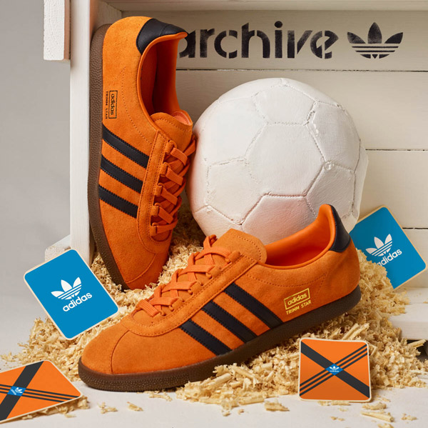 Size? gives Adidas Trimm Star trainers a pumpkin makeover