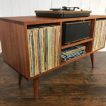 Midcentury vinyl storage units by Scott Cassin