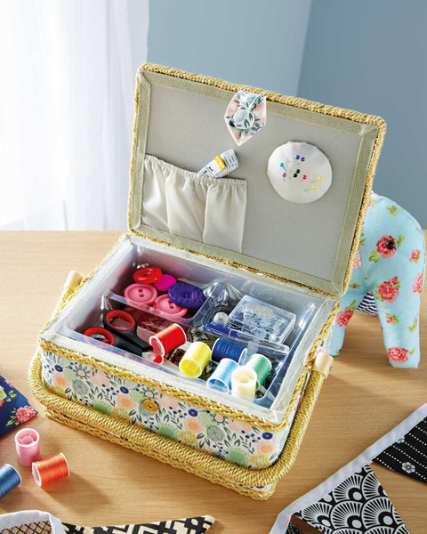 Vintage style sewing boxes are a special buy from Aldi