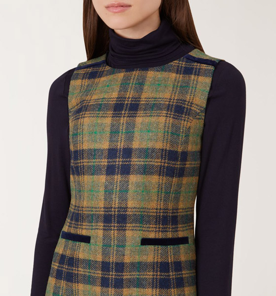 hobbs tartan dress