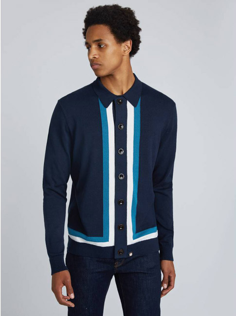 1960s-style contrast panel tops at Pretty Green