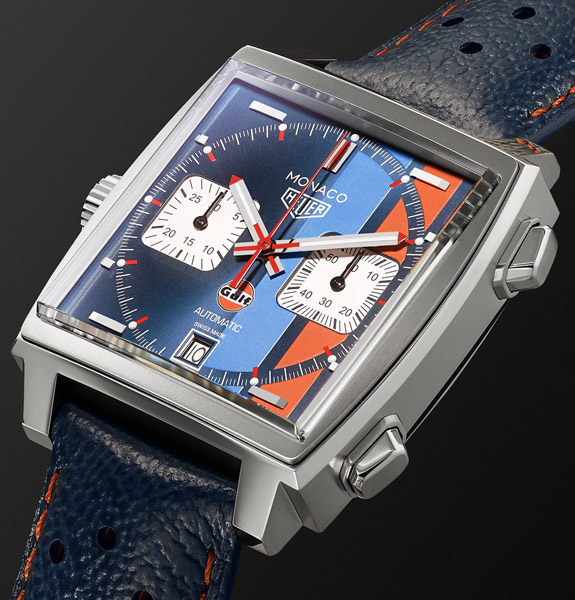 Tag Heuer Monaco 50th Anniversary Gulf Edition watch