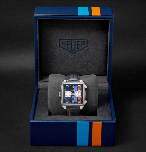 Tag Heuer Monaco 50th Anniversary Gulf Edition watch