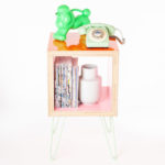 Bespoke vinyl storage units by Hello Retro