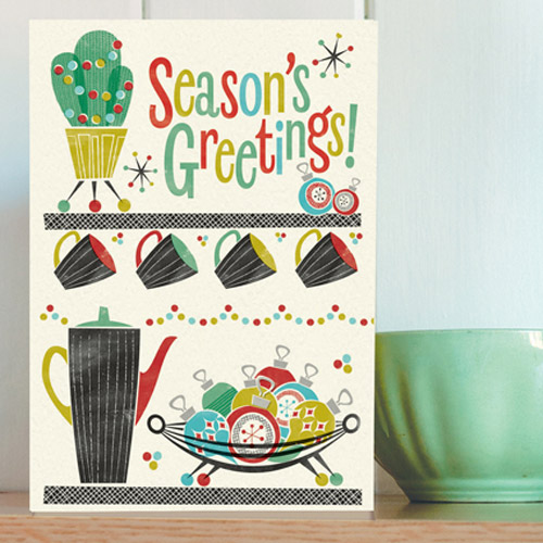 1950s Honey, It’s Christmas! cards by Pennychoo
