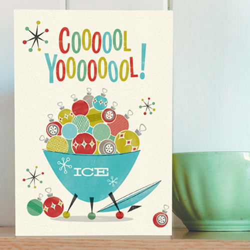 1950s Honey, It’s Christmas! cards by Pennychoo