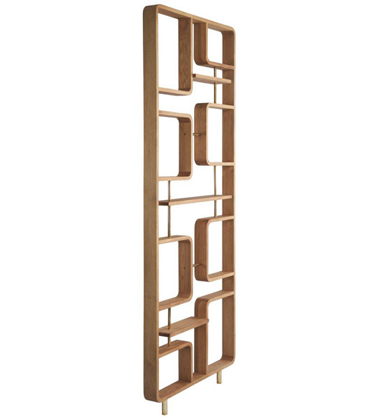 Midcentury-style solid wood divider by Red Edition