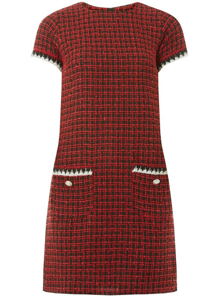 1960s-style red mini check shift dress at Dorothy Perkins - Retro to Go