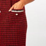 1960s-style red mini check shift dress at Dorothy Perkins