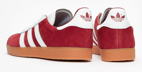 Adidas Gazelle trainers go old school in blue and red