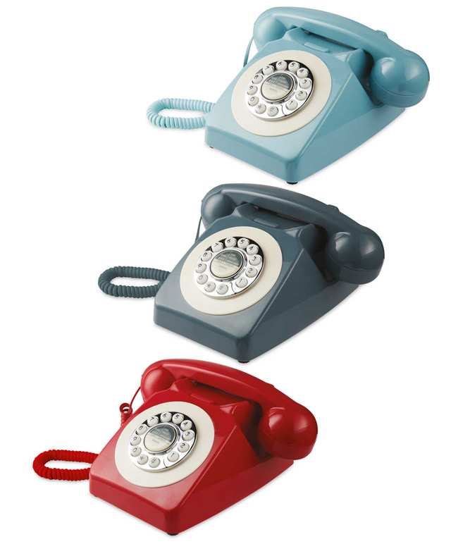 Budget vintage-style Reka home telephones at Aldi