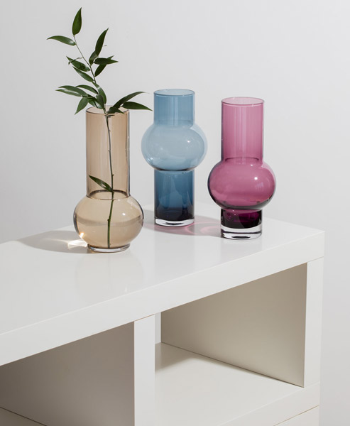 Retro glassware: Gemma Leamy vases for Dartington Crystal