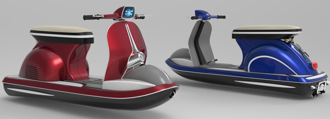 Classic Vespa Jetski by Pierpaolo Lazzarini