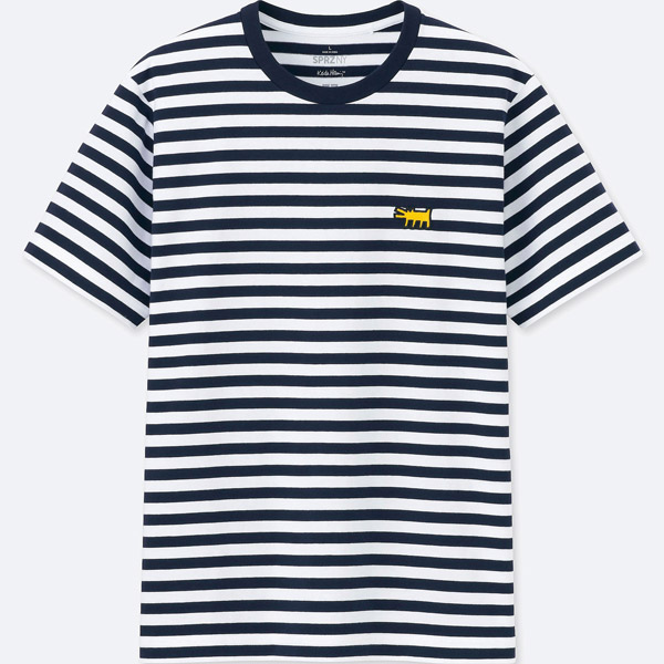 Pop art clothing: Andy Warhol striped t-shirt at Uniqlo